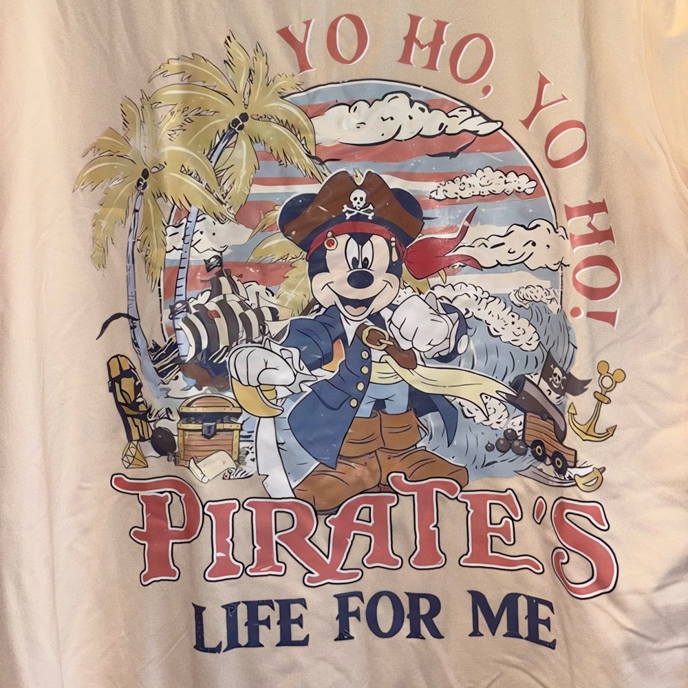 Disney pirate t shirt NWOT